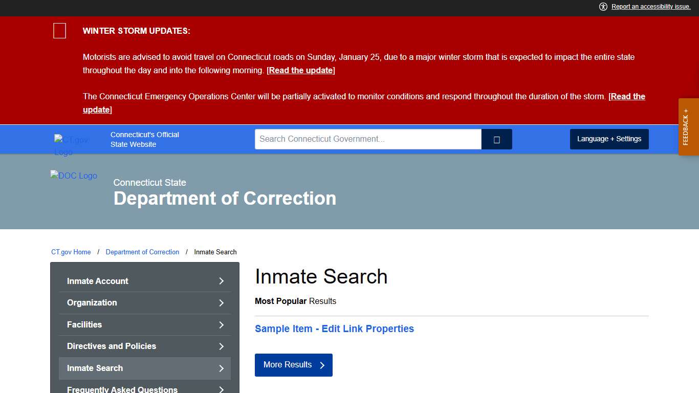 Inmate Search